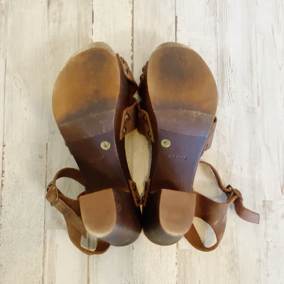 Mila Paoli | Womens Brown Leather Strap Platform Sandals | Size: 9.5 - Picture 12 of 13